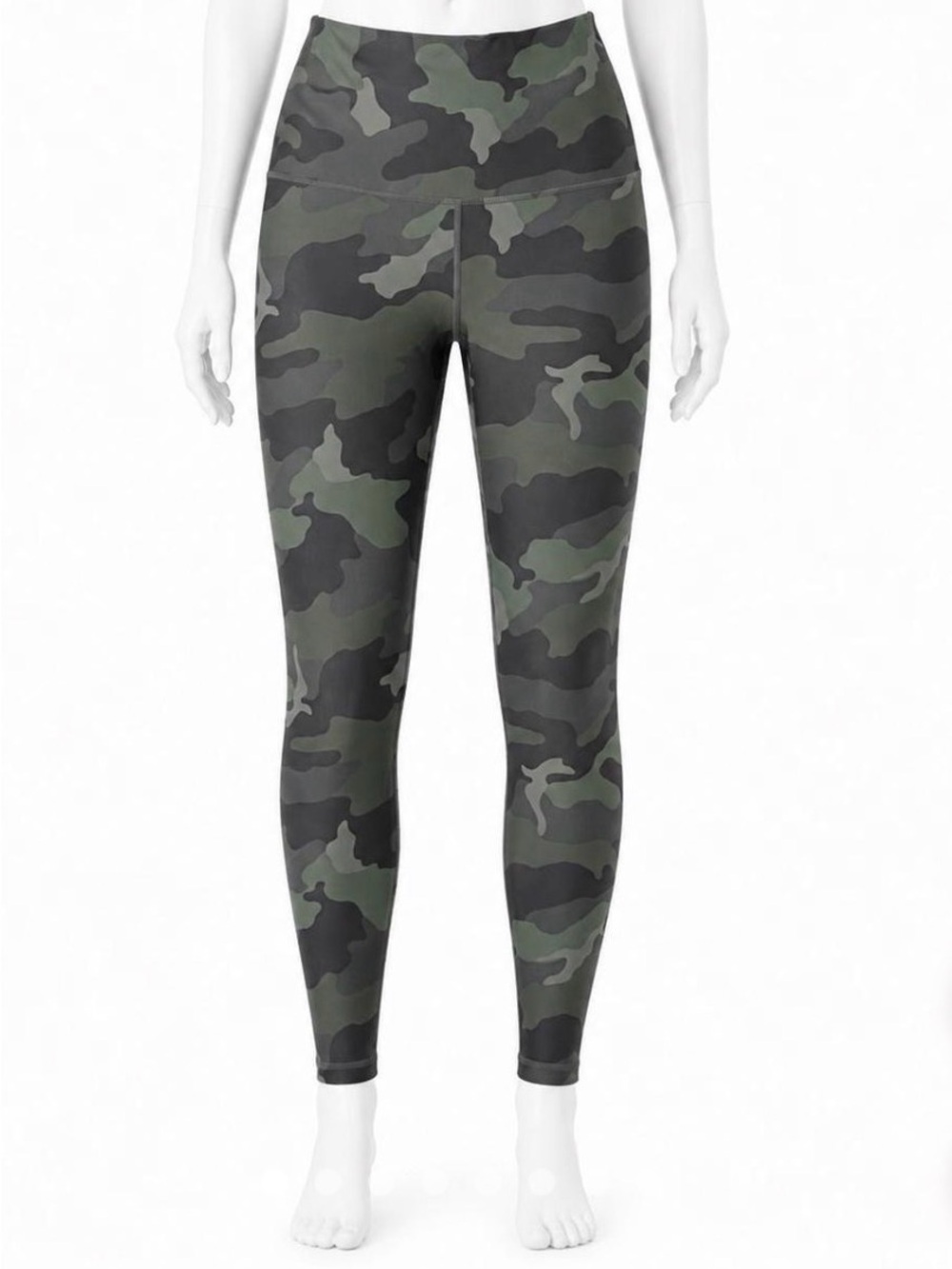 Old Navy Active Black and Green Camo Leggings Size Large
